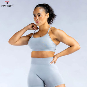 Soutien-gorge de sport Yoga Tank Top grande taille léger à maintien élevé avant, antichoc, respirant, rembourré, extensible dans les quatre sens, pour la gym - Product Image 3