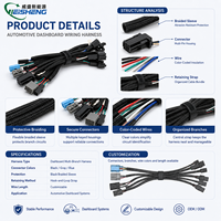 Ensemble de connecteurs multi-branques pour faisceau de câbles de porte et de siège automobile sur mesure