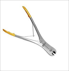 Cortador de Alambre de Doble Acción de 7 Pulgadas, Cortador de Alambre Lateral Frontal Ortopédico, Cortador de Alambre con Pasador TC, Material: Acero Inoxidable - Product Image 4