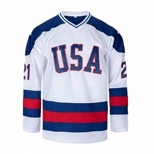 เสื้อฮอกกี้น้ำแข็งปี 2026 สำหรับผู้ชาย แขนยาว คอวี ระบายเหงื่อ ป้องกันแบคทีเรีย ผลิตจากโพลีเอสเตอร์ ชุดกีฬา พิมพ์ลายด้วยความร้อน - Product Image 3