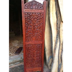 Walnut Sheesham Wood Lattice Screen Panel-Handcrafted Traditional Design Room Divider by Aqudus Saleem Wholesale - Product Image 2