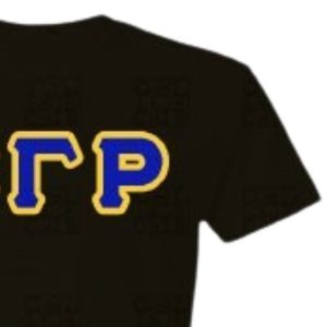 Camiseta Sigma Gamma Rho Negra con Letras Griegas, Azul, Informal para Mujer, Camiseta de Sororidad, Manga Corta, con Gráficos, Personalizada con Letras Griegas - Product Image 4