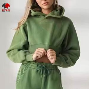 Ryan Pro Gear – Nouveaux sweats à capuche pour femmes, crop top respirant et élégant, couleur personnalisée, grandes tailles, services OEM et ODM - Product Image 6