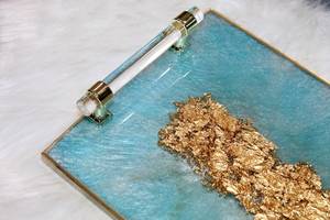 Bandeja de Servir de Resina Hecha a Mano de Primera Calidad con Diseño Elegante para Decoración del Hogar y Regalos por MN EXPORTS - Product Image 2