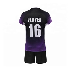 Uniforme de Voleibol Personalizado Unisex Transpirable 100% Poliéster, Jersey de Manga Corta con Impresión por Sublimación, Pantalones Cortos a Juego - Product Image 3