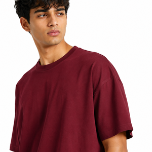 T-shirt en coton épais à étiquette détachable, coupe classique, impression DTF personnalisée, vente en gros, OEM, marque privée pour l'impression - Product Image 5