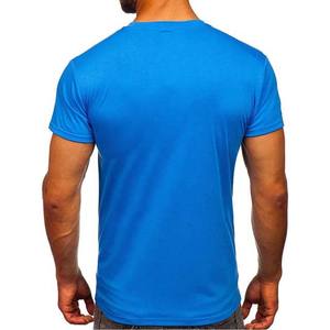 Camisetas de Cuello Redondo para Hombre, Manga Corta, Corte Regular, Mezcla de Poliéster/Algodón, Anti-Pilling y Transpirables - Product Image 2