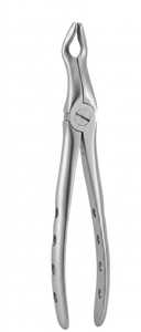Forceps d'extraction dentaire supérieur pour premiers molaires à surface mate, avec manche perforé et bec réfléchissant, instrument chirurgical en acier inoxydable - Product Image 5