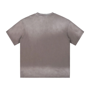 Heavyweight Oversized <b>Acid</b> Wash T Shirt Blank Faded Vintage Cotton <b>Drop</b> Shoulder Tee - Product Image 4