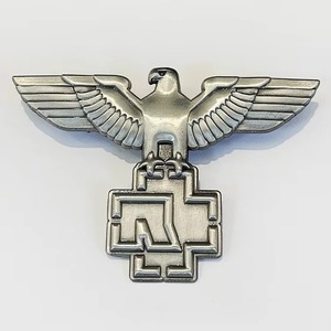 Broche Aigle Rétro 3D Populaire, Plaqué Nickel Argent Antique, Épingle Métallique Décorative, Badge Souvenir - Product Image 5