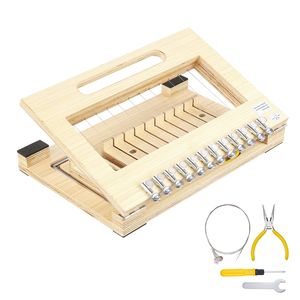 Taglierina di precisione da 1 pollice per sapone in barra, con telaio in legno e filo in acciaio, fili extra per il taglio di tubi - Product Image 1