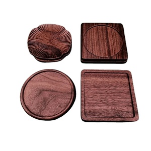 Custom Round Square <b>Coaster</b> Eco Friendly Tea Cup Mat Beer <b>Drink</b> Wooden <b>Coasters</b> With Engraved Cup <b>Coaster</b> - Product Image 1