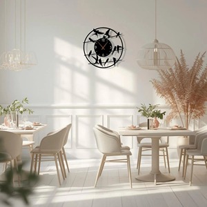 Elegant Birds Design Gold Metal Round <b>Wall</b> <b>Clock</b> <b>Decorative</b> Piece for Home Office Hotel and Event <b>Decor</b> Wholesale From India - Product Image 6