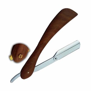 Navaja de Afeitar Plegable de Acero Inoxidable con Hoja Recta, Cuchilla de Afeitar para Barba, Navaja de Seguridad - Product Image 1