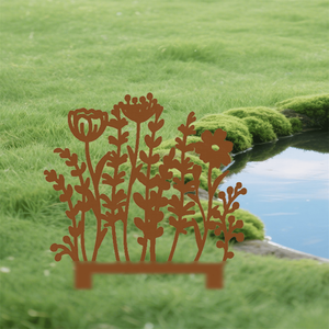 CIFbuy Pali Decorativi Quadrati Vintage in Ferro per Giardino, Segnaposto per Esterni e Patio, Ideali per Paesaggistica e Decorazioni da Giardino, Consigliati per Ambienti con Pioggia - Product Image 4