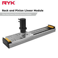 Robot de portique XYZ motorisé CNC robuste RY220-C avec table coulissante à crémaillère et pignon, actionneur de scène et rail de guidage linéaire