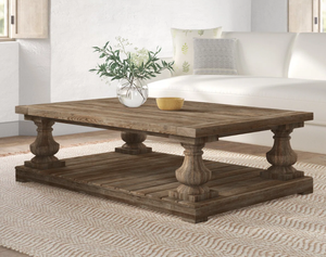 Mesa de centro de madera diseñada a medida con incrustaciones de patrones, que ofrece una pieza de lujo para hogares sofisticados. - Product Image 3