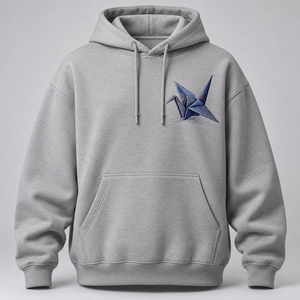 Sweat-shirt unisexe en molleton de coton lavande avec applique tonale en forme de pétale, coupe décontractée, design personnalisé, vente en gros - Product Image 4