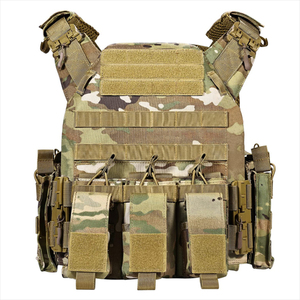Chaleco Táctico Modular Ajustable para Exteriores con Sistema MOLLE, Múltiples Bolsillos y Tela de Camuflaje Resistente - Product Image 1