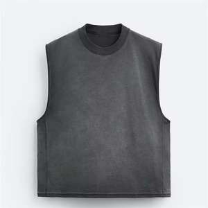 Camisetas de Gimnasio Personalizadas de Alta Calidad para Hombre, Estilo Deportivo, Color Negro, Corte Recto, Sin Mangas - Product Image 6