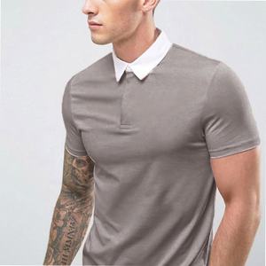 Vente en gros 100% coton T-shirt polo unisexe à manches courtes avec logo imprimé personnalisé Chemise de golf respirante et unie pour hommes - Product Image 6