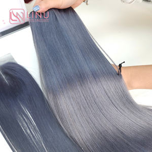SMA Extensiones de cabello de color gris liso de hueso de la mejor calidad Cabello humano vietnamita Precio al por mayor Suministro de fábrica - Product Image 3