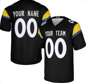 Camiseta de Fútbol Americano Personalizada 2026, 100% Poliéster, Venta al Por Mayor, Secado Rápido, Impresión por Transferencia de Calor, Unisex, Ropa Deportiva para Adultos, OEM - Product Image 5