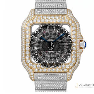 Reloj Cartier Santos-Dumont de Cuarzo con Movimiento ETA, Cristal de Zafiro, Caja Cuadrada de Acero Inoxidable de 39 mm, Números Romanos, Diseño Antiguo - Product Image 1