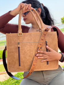 Haute qualité en gros personnalisé usiné à la main selle couverture femmes sac fourre-tout multifonctionnel mode luxe en cuir véritable sacs à main - Product Image 5