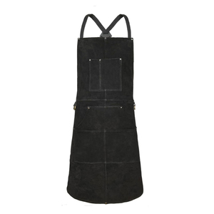 Tablier de Barbier Respirant de Haute Qualité avec Poches à Outils, Sangles en Cuir Véritable et Boucles Métalliques - Product Image 4