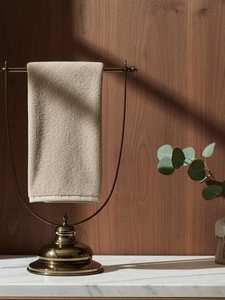 Toallero de latón estilo Heritage, perfecto para baños de inspiración vintage con artesanía atemporal y construcción sólida - Product Image 3