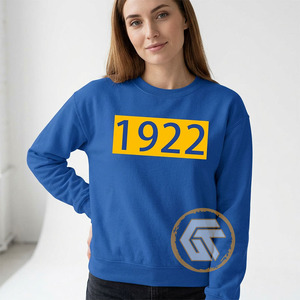 Sigma Gamma Rho Nineteen 22 <b>Blue</b> <b>Women's</b> Crewneck Sweatshirt Casual Autumn Knitted Full Sleeve Top Cotton <b>Fleece</b> Embroidered - Product Image 3