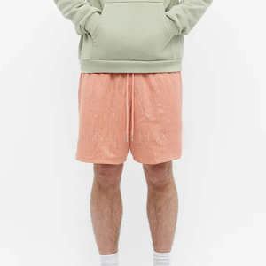 Shorts de basketball personnalisés pour hommes, écologiques, décontractés, à séchage rapide, respirants, en tissu de laine, avec poches, design personnalisable - Product Image 4