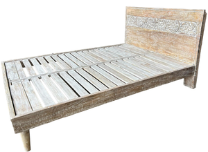 Lit Queen en Bois de Mangue Massif Turnbull, Fonctionnalité Réglable, Style Européen, Teck, Chêne, Acajou, Meubles de Chambre à Coucher pour Usage Domestique - Product Image 3