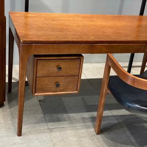 Solid Wood Foldable Modern Office Desk with 2 Drawers Eco-Friendly Home Furniture <b>for</b> Living Room & Office Building - Product Image 4