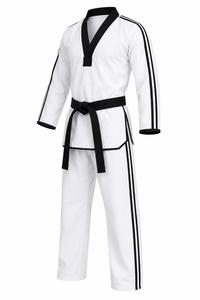 Uniforme de Judo Blanco de Moda con Ribete Negro, 100% Algodón, 140g, Secado Rápido, Transpirable, Unisex, Talla Adulto, Corte Regular, Kits de Artes Marciales - Product Image 2