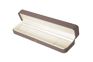 Caja de Almacenamiento para Pulseras de Cuero PU, Rectangular, con Esquinas Redondeadas y Hebilla Decorativa, Organizador de Joyas, 215x55x35mm - Product Image 5