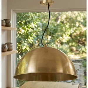 Lámpara Colgante de Techo con Domo Dorado de Lujo para Cocina, Lámpara de Araña Grande de Metal de 21 Pulgadas para Comedor, Hotel y Decoración del Hogar - Product Image 2