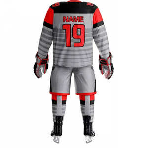 Ensembles d'uniformes de hockey sur glace 7V7 pour hommes et femmes, 100% polyester, design imprimé en couleur personnalisé avec logo personnalisé - Product Image 4