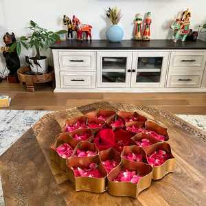 Irregular Shape Metal <b>Decorative</b> <b>Plate</b> Set Handmade Polished Modern Design for Party Dishes - Product Image 5