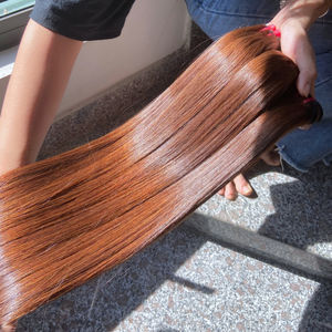 Extensiones de cabello liso de hueso espejo Premium de Color a la moda más caliente Paquetes de cabello brasileño sin enredos Pelucas delanteras de encaje Peluca corta - Product Image 1