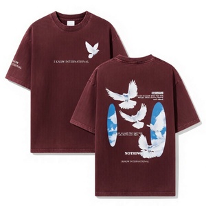 Camiseta Negra Vintage con Estampado Gráfico Personalizado, Estilo Urbano, Oversize, 100% Algodón Jersey, para Hombre, Moda Casual de Verano - Product Image 5