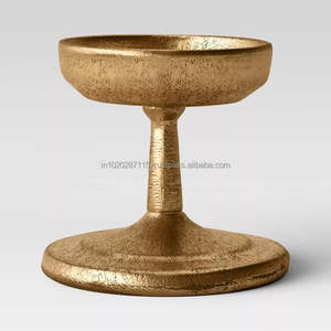 Portavelas de latón de estilo vintage de primera calidad hecho a mano antiguo para una decoración elegante del hogar y un ambiente espiritual - Product Image 2