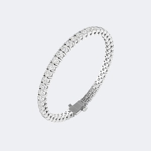 Luxury 7.65 CTW Round Brilliant Cut Lab Grown Diamond Bracelet For Women Sterling Silver Wedding Anniversary Jewelry Modern <b>Gift</b> - Product Image 4