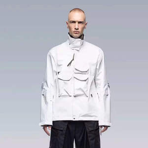 Men's Tactical Techwear <b>Jacket</b> Cyberpunk Streetwear Windbreaker Waterproof Multi-Pocket Utility Urban Futuristic Cargo Coat - Product Image 1