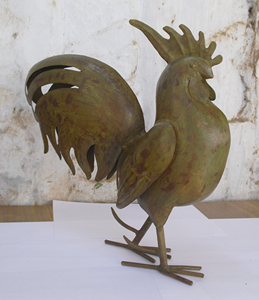 Coq en fer pour la décoration de la maison et du jardin - Product Image 4