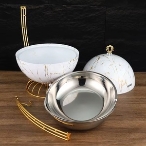 Wholesale Quality <b>Ceramic</b> Chafing Dish Buffet for Hotel & Restaurants Low Prices Restaurants Dish Serving Hotpot in Least Moq - Product Image 4