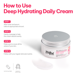 Millford Deep Hydrating Daily Cream with Glycerin & Panthenol 80ml Box Korean <b>Face</b> Moisturizer for All Skin Types Made in Korea - Product Image 5