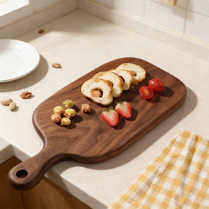 Planche à découper en bambou d'acacia écologique, mini planche rectangulaire pour fromage et pain, coffret cadeau, fête de famille, vacances, Noël, mariage - Product Image 4