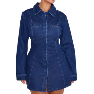 Vestidos Vaqueros para Mujer, Tela Cómoda, Venta al por Mayor, Mejor Calidad, Personalizable, Muestra Gratuita - Product Image 4